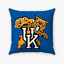 Pastele Kentucky Wildcats Custom Pillow Case Personalized Spun Polyester Square Pillow Cover Decorative Cushion Bed Sofa Throw Pillow Home Decor