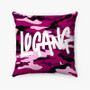 Pastele Logang Bape Custom Pillow Case Personalized Spun Polyester Square Pillow Cover Decorative Cushion Bed Sofa Throw Pillow Home Decor