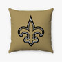 Pastele New Orleans Saints NFL Art Custom Pillow Case Personalized Spun Polyester Square Pillow Cover Decorative Cushion Bed Sofa Throw Pillow Home Decor