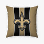 Pastele New Orleans Saints NFL Custom Pillow Case Personalized Spun Polyester Square Pillow Cover Decorative Cushion Bed Sofa Throw Pillow Home Decor