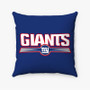 Pastele New York Giants NFL Art Custom Pillow Case Personalized Spun Polyester Square Pillow Cover Decorative Cushion Bed Sofa Throw Pillow Home Decor