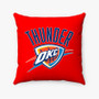 Pastele Oklahoma City Thunder NBA Art Custom Pillow Case Personalized Spun Polyester Square Pillow Cover Decorative Cushion Bed Sofa Throw Pillow Home Decor