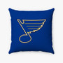 Pastele St Louis Blues NHL Custom Pillow Case Personalized Spun Polyester Square Pillow Cover Decorative Cushion Bed Sofa Throw Pillow Home Decor