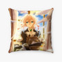 Pastele Violet Evergarden Custom Pillow Case Personalized Spun Polyester Square Pillow Cover Decorative Cushion Bed Sofa Throw Pillow Home Decor