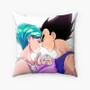 Pastele Vegeta and Bulma Custom Pillow Case Personalized Spun Polyester Square Pillow Cover Decorative Cushion Bed Sofa Throw Pillow Home Decor
