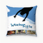 Pastele Waking Life Custom Pillow Case Personalized Spun Polyester Square Pillow Cover Decorative Cushion Bed Sofa Throw Pillow Home Decor