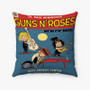 Pastele Guns N Roses Minnesota US Custom Pillow Case Awesome Personalized Spun Polyester Square Pillow Cover Decorative Cushion Bed Sofa Throw Pillow Home Decor