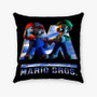 Pastele The Super Mario Bros Movie Custom Pillow Case Awesome Personalized Spun Polyester Square Pillow Cover Decorative Cushion Bed Sofa Throw Pillow Home Decor