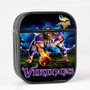 Pastele Minnesota Vikings NFL 2022 Custom AirPods Case Cover Awesome Personalized Apple AirPods Gen 1 AirPods Gen 2 AirPods Pro Hard Skin Protective Cover Sublimation Cases