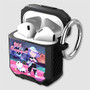 Pastele Bee and Puppy Cat Lazy in Space Custom Personalized AirPods Case Shockproof Cover Awesome The Best Smart Protective Cover With Ring AirPods Gen 1 2 3 Pro Black Pink Colors