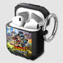Pastele Mario Strikers Battle League Custom Personalized AirPods Case Shockproof Cover Awesome The Best Smart Protective Cover With Ring AirPods Gen 1 2 3 Pro Black Pink Colors