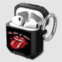 Pastele The Rolling Stones Classic Logo Custom Personalized AirPods Case Shockproof Cover Awesome The Best Smart Protective Cover With Ring AirPods Gen 1 2 3 Pro Black Pink Colors
