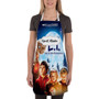 Pastele ET The Extra Terrestrial Poster Custom Personalized Name Kitchen Apron Awesome With Adjustable Strap and Big Pockets For Cooking Baking Cafe Coffee Barista Cheff Bartender