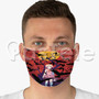 Kizumonogatari III Reiketsu hen Custom Fabric Face Mask Polyester Two Layers Cloth