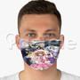 Kore Wa Zombie Desu Ka Custom Fabric Face Mask Polyester Two Layers Cloth
