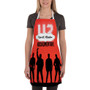 Pastele U2 Rockumentary Custom Personalized Name Kitchen Apron Awesome With Adjustable Strap and Big Pockets For Cooking Baking Cafe Coffee Barista Cheff Bartender