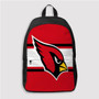 Pastele Arizona Cardinals NFL Custom Backpack Personalized School Bag Travel Bag Work Bag Laptop Lunch Office Book Waterproof Unisex Fabric Backpack