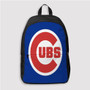 Pastele Chicago Cubs MLB Custom Backpack Personalized School Bag Travel Bag Work Bag Laptop Lunch Office Book Waterproof Unisex Fabric Backpack