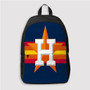 Pastele Houston Astros MLB Custom Backpack Personalized School Bag Travel Bag Work Bag Laptop Lunch Office Book Waterproof Unisex Fabric Backpack