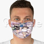 One Room Custom Fabric Face Mask Polyester Two Layers Cloth