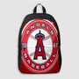 Pastele Los Angeles Angels MLB Custom Backpack Personalized School Bag Travel Bag Work Bag Laptop Lunch Office Book Waterproof Unisex Fabric Backpack