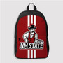 Pastele New Mexico State Aggies Custom Backpack Personalized School Bag Travel Bag Work Bag Laptop Lunch Office Book Waterproof Unisex Fabric Backpack