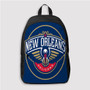 Pastele New Orleans Pelicans NBA Custom Backpack Personalized School Bag Travel Bag Work Bag Laptop Lunch Office Book Waterproof Unisex Fabric Backpack