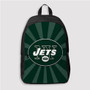 Pastele New York Jets NFL Custom Backpack Personalized School Bag Travel Bag Work Bag Laptop Lunch Office Book Waterproof Unisex Fabric Backpack