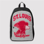 Pastele St Louis Eagles NHL Custom Backpack Personalized School Bag Travel Bag Work Bag Laptop Lunch Office Book Waterproof Unisex Fabric Backpack