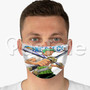 Roronoa Zoro One Piece Custom Fabric Face Mask Polyester Two Layers Cloth