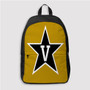 Pastele Vanderbilt Commodores Custom Backpack Personalized School Bag Travel Bag Work Bag Laptop Lunch Office Book Waterproof Unisex Fabric Backpack