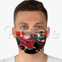 Samurai Flamenco Custom Fabric Face Mask Polyester Two Layers Cloth