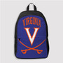 Pastele Virginia Cavaliers Custom Backpack Personalized School Bag Travel Bag Work Bag Laptop Lunch Office Book Waterproof Unisex Fabric Backpack