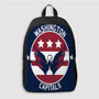 Pastele Washington Capitals NHL Custom Backpack Personalized School Bag Travel Bag Work Bag Laptop Lunch Office Book Waterproof Unisex Fabric Backpack