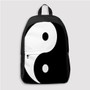 Pastele Yin and yang Custom Backpack Personalized School Bag Travel Bag Work Bag Laptop Lunch Office Book Waterproof Unisex Fabric Backpack