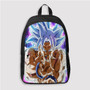 Pastele Goku Kamehame Custom Backpack Personalized School Bag Travel Bag Work Bag Laptop Lunch Office Book Waterproof Unisex Fabric Backpack