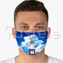 The Girl Who Leapt Through Time Custom Fabric Face Mask Polyester Two Layers Cloth