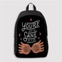Pastele You re Just as Sane as I am Harry Potter Custom Backpack Personalized School Bag Travel Bag Work Bag Laptop Lunch Office Book Waterproof Unisex Fabric Backpack