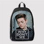 Pastele Why Don t We Zach Herron Custom Backpack Personalized School Bag Travel Bag Work Bag Laptop Lunch Office Book Waterproof Unisex Fabric Backpack
