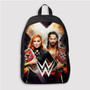 Pastele Becky Lynch Seth Rollins WWE Good Custom Backpack Personalized School Bag Travel Bag Work Bag Laptop Lunch Office Book Waterproof Unisex Fabric Backpack