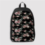 Pastele Midnight Floral Custom Backpack Personalized School Bag Travel Bag Work Bag Laptop Lunch Office Book Waterproof Unisex Fabric Backpack