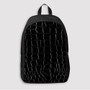Pastele Black Alligator Skin Custom Backpack Awesome Personalized School Bag Travel Bag Work Bag Laptop Lunch Office Book Waterproof Unisex Fabric Backpack