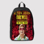 Pastele Elton John Farewell The Final Tour Custom Backpack Awesome Personalized School Bag Travel Bag Work Bag Laptop Lunch Office Book Waterproof Unisex Fabric Backpack