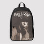 Pastele Mary J Blige Whats The 411 Custom Backpack Awesome Personalized School Bag Travel Bag Work Bag Laptop Lunch Office Book Waterproof Unisex Fabric Backpack
