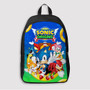 Pastele Sonic Origins Custom Backpack Awesome Personalized School Bag Travel Bag Work Bag Laptop Lunch Office Book Waterproof Unisex Fabric Backpack