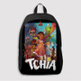 Pastele Tchia Custom Backpack Awesome Personalized School Bag Travel Bag Work Bag Laptop Lunch Office Book Waterproof Unisex Fabric Backpack