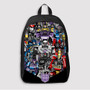 Pastele Transformers G1 Collage Custom Backpack Awesome Personalized School Bag Travel Bag Work Bag Laptop Lunch Office Book Waterproof Unisex Fabric Backpack
