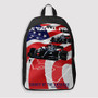 Pastele US Grand Prix Circuit Of The Americas Custom Backpack Awesome Personalized School Bag Travel Bag Work Bag Laptop Lunch Office Book Waterproof Unisex Fabric Backpack