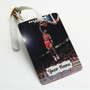 Pastele Michael Jordan Dunk Custom Luggage Tags Personalized Name PU Leather Luggage Tag With Strap Awesome Baggage Hanging Suitcase Bag Tags Name ID Labels Travel Bag Accessories