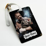 Pastele Triple H WWE Custom Luggage Tags Personalized Name PU Leather Luggage Tag With Strap Awesome Baggage Hanging Suitcase Bag Tags Name ID Labels Travel Bag Accessories